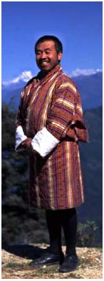 A Bhutanese in National Dress
