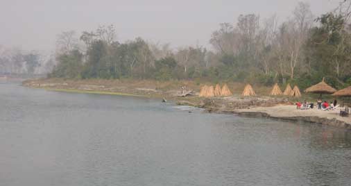 Hotel at Sauraha Chitwan River Side