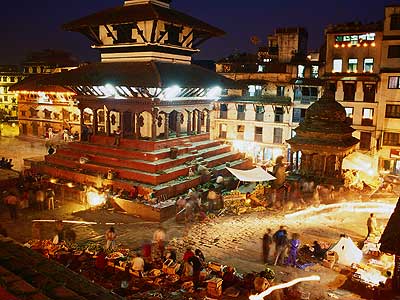 Kathmandu Durbar Square at Night